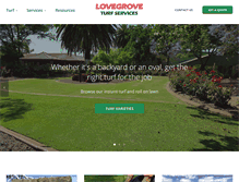 Tablet Screenshot of lovegroveturf.com